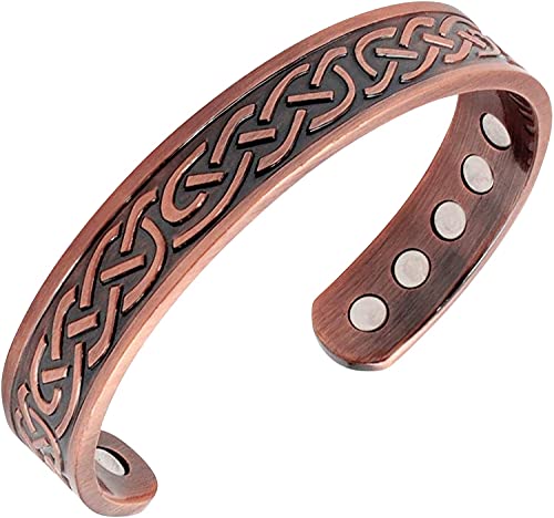 Magnetic Copper Bracelet|Copper Cuff Bracelet|Copper Bracelet for Men and Women| 10 magnets