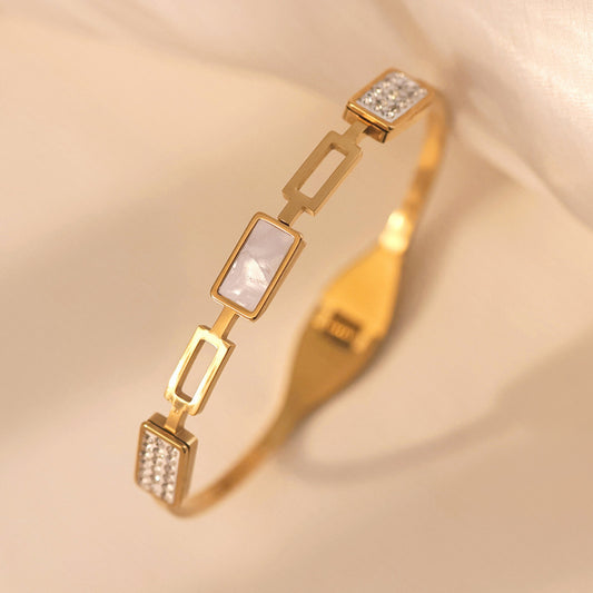 White Stone Diamond Bracelet