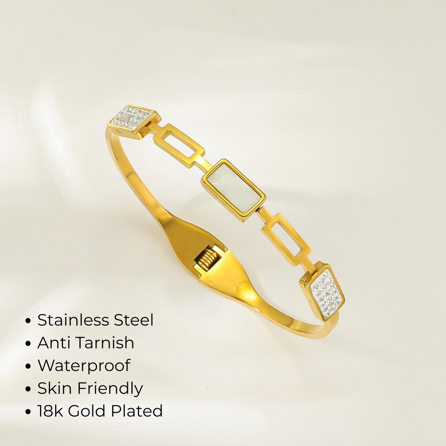 White Stone Diamond Bracelet