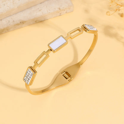 White Stone Diamond Bracelet