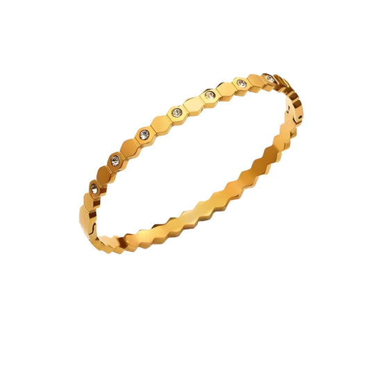 Hexagon Diamond Bracelet