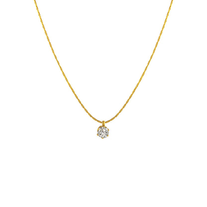Diamond Solitaire Necklace