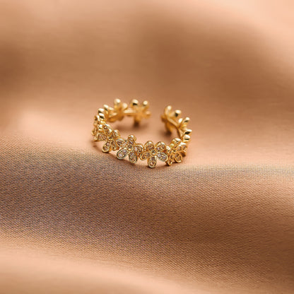 Daisy Flower Diamond Ring