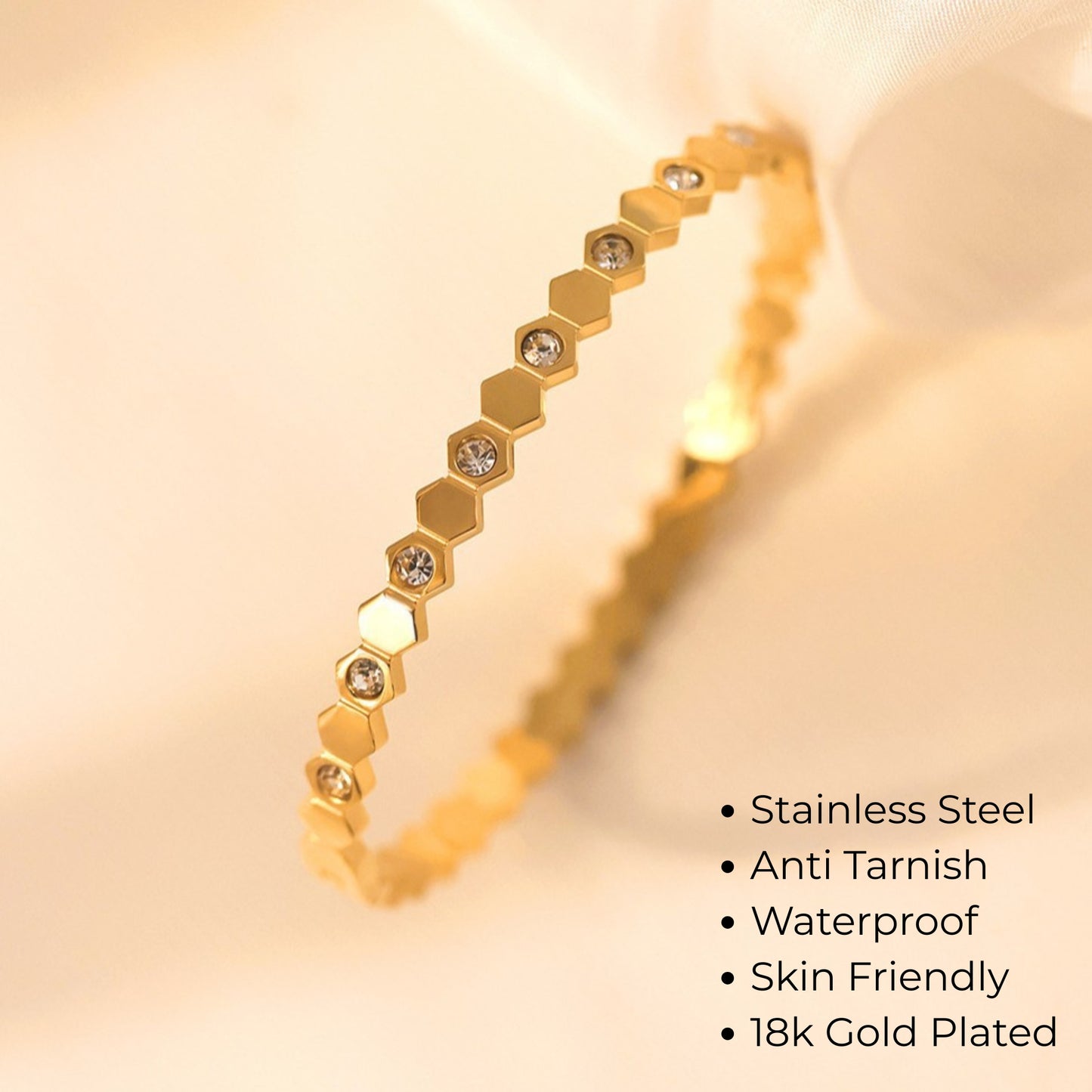 Hexagon Diamond Bracelet