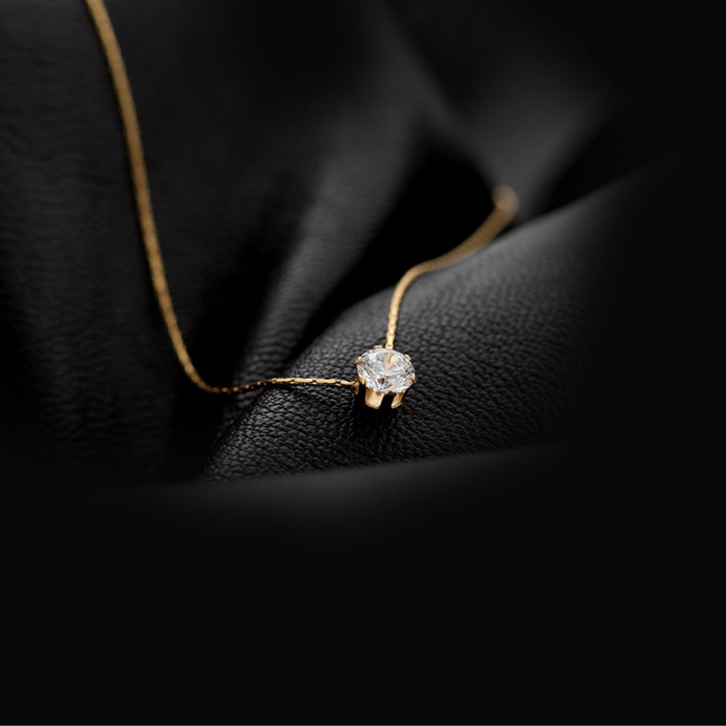 Diamond Solitaire Necklace