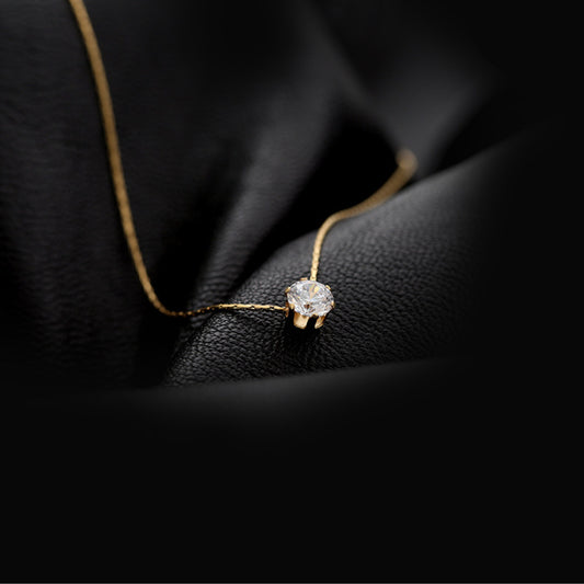 Diamond Solitaire Necklace