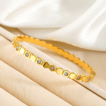 Hexagon Diamond Bracelet