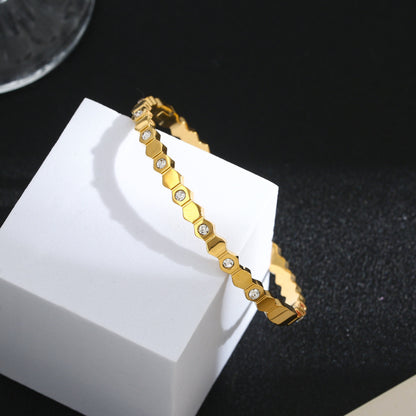 Hexagon Diamond Bracelet