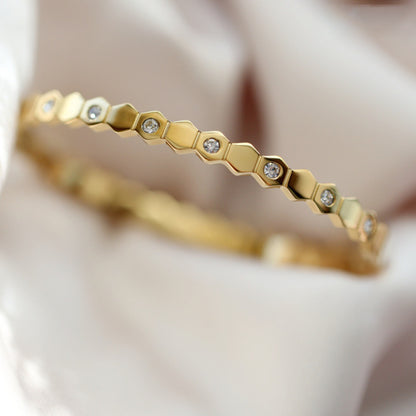 Hexagon Diamond Bracelet