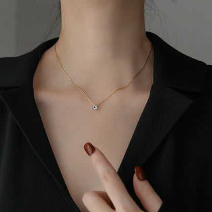 Diamond Solitaire Necklace