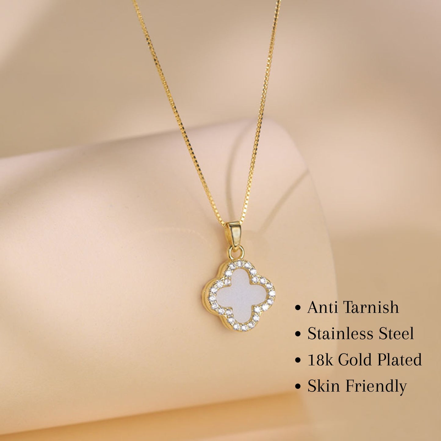 MONOZO pendant necklace chain for women girls Love anti tarnish stainless steel 18k gold plated stylish Neck Chain | Modern Design | Birthday Anniversary Gift Valentine Accessorie