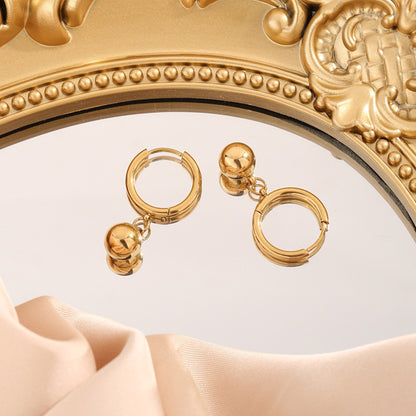 Bead Ring Hoop Earring