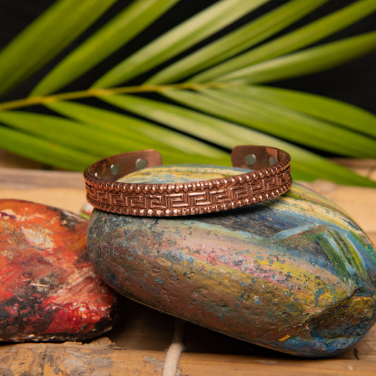 Copper Bracelet Women|Magnetic Copper Bracelet|Copper Cuff Bracelet|Copper Bracelet for Men and Women| 6 Magnet Pattern Design