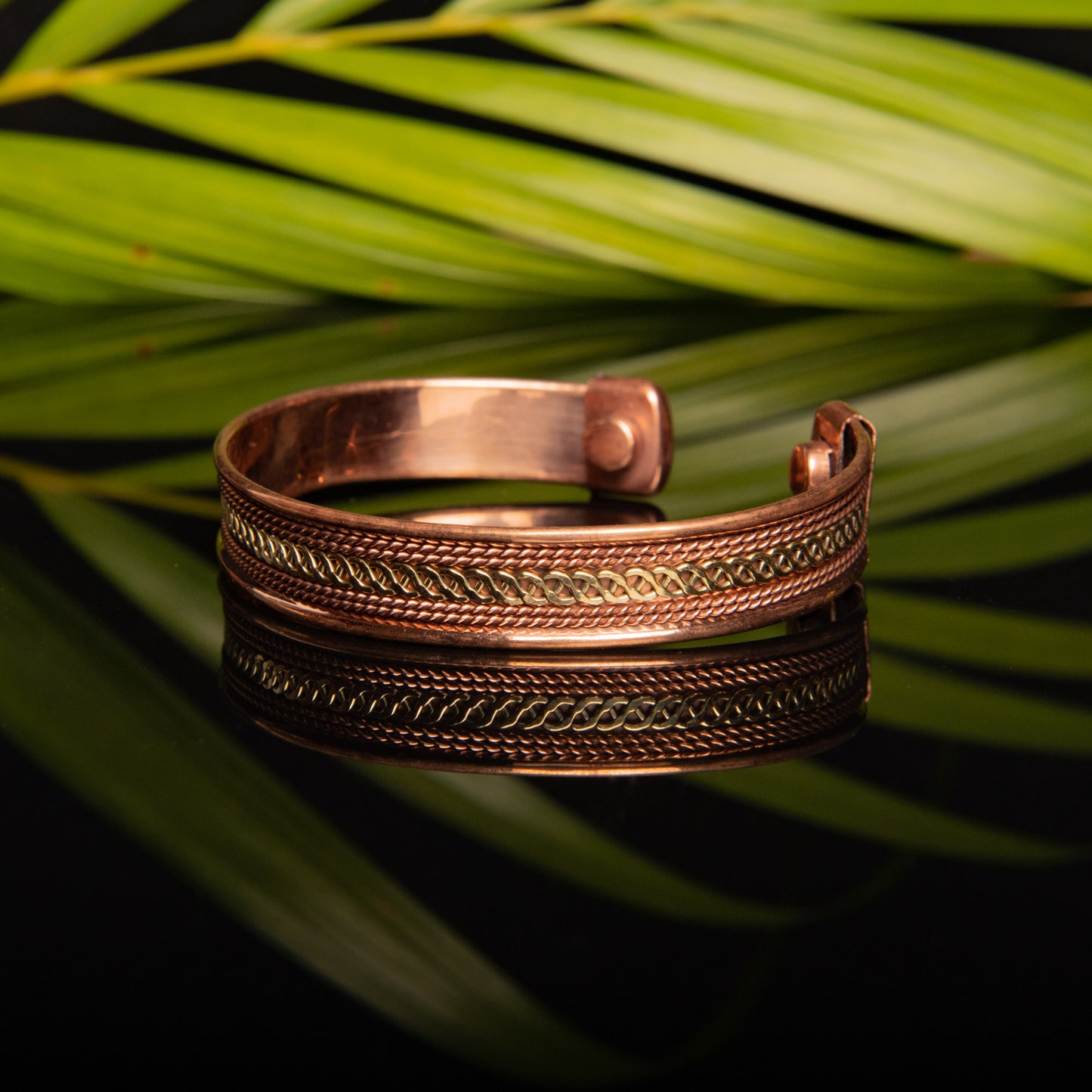 Magnetic Copper Bracelet|Copper Cuff Bracelet|Copper Bracelet for Men and Women| 2 Magnet Kada