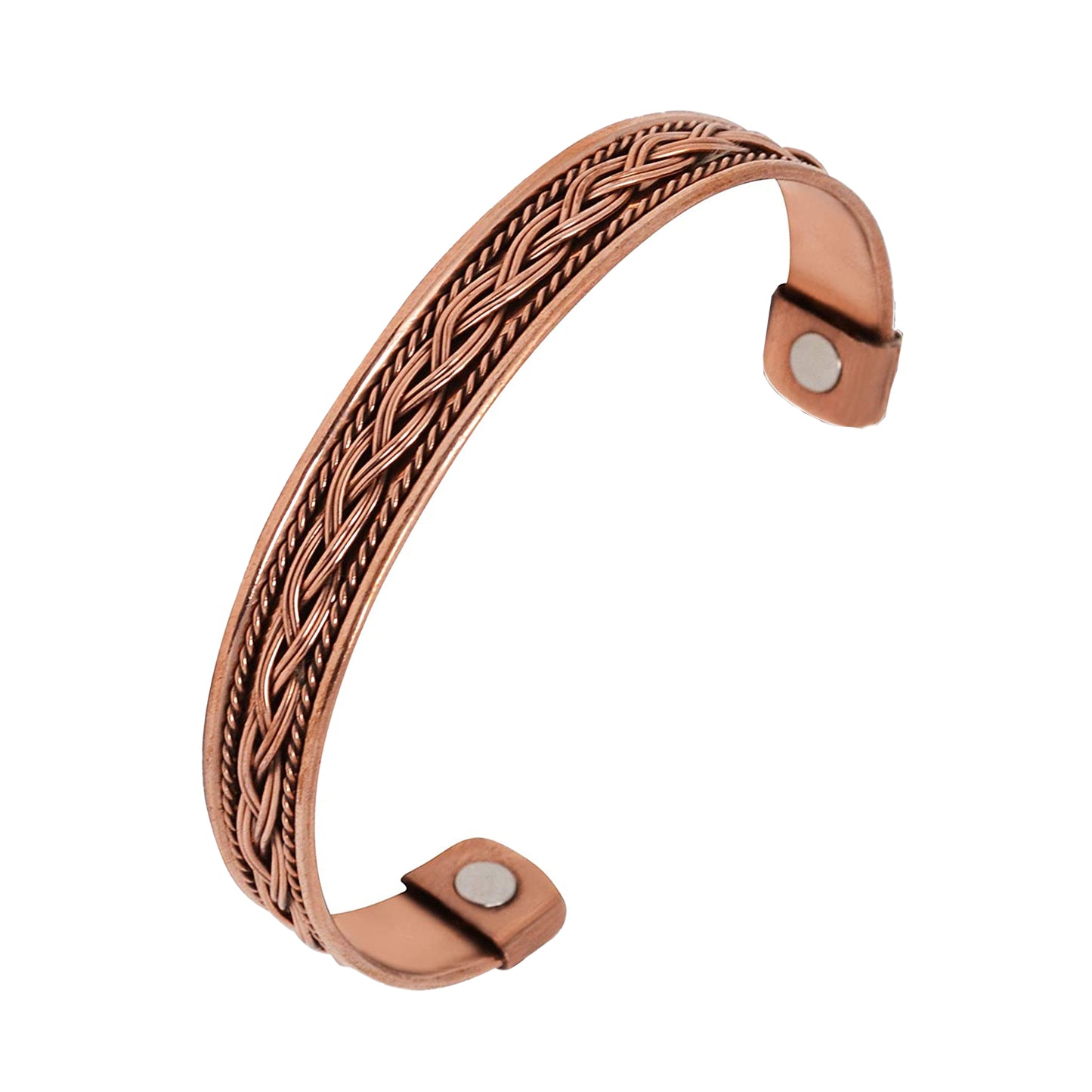 Magnetic Copper Bracelet|Copper Cuff Bracelet|Copper Bracelet for Men and Women| Engraved 2 Magnets