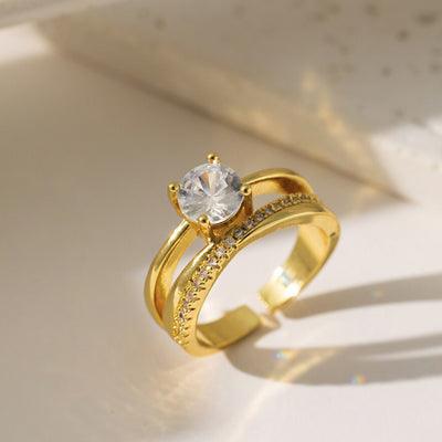 Diamond Stone Ring