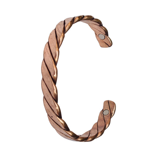 Copper Hand Bracelet For Women And Men|Magnetic Copper Bracelet| 2 Magnet Twisted Kada