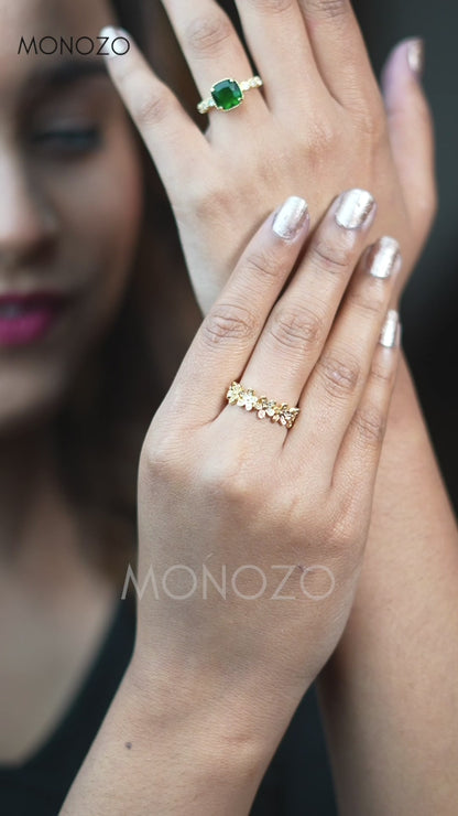 Daisy Flower Diamond Ring