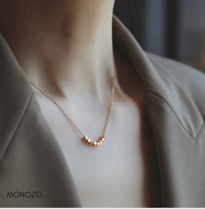 Small Cubes Chain Necklace