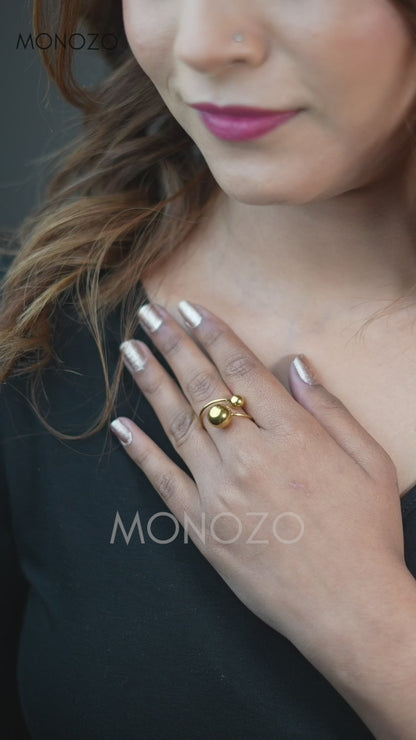 Nail Solitaire Ring